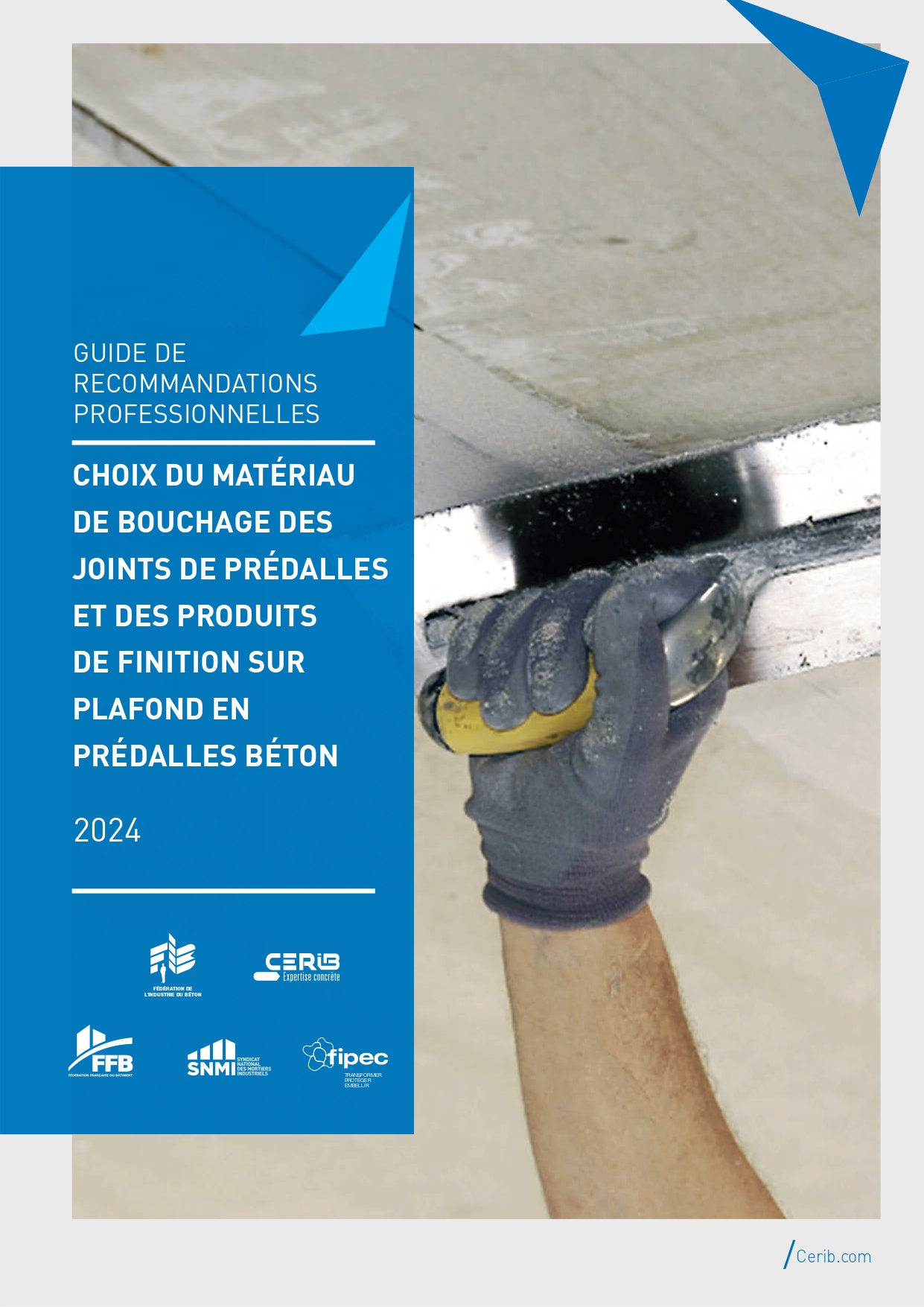 Guide de recommandations professionnelles sur le choix du matériau de bouchage des joints de prédalles et des produits de finition sur plafond en prédalles béton