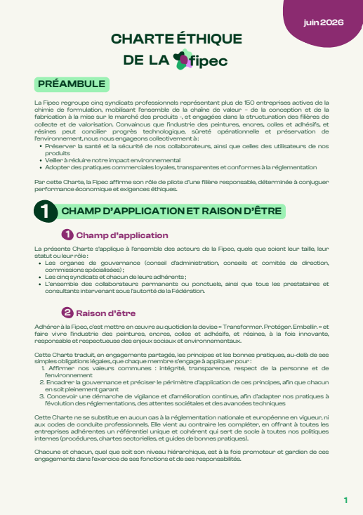 Charte éthique Fipec